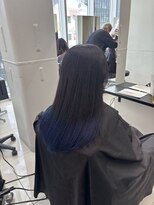 アライブ ハラジュク(ALIVE harajuku)&nbsp;【ALIVE 夕貴】ストレートでも可愛いブルーグラデーションカラー