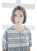 ショートボブ/顎ラインボブ/大人ボブ/ココアブラウン[横浜]