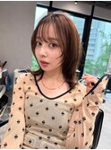 ★20代30代40代セクシーミディくびれヘア ココアベージュ大阪