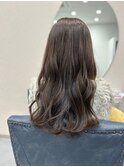 暗めゆるふわセミロング