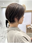 30代40代50代◎ハイライト白髪ぼかしふんわり大人ショート