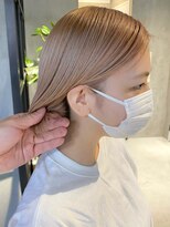 エリマ 武蔵小杉(elima) 武蔵小杉くびれショート前下がりボブベージュカラー20代30代40代