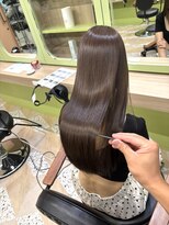 イオエ 西梅田(ioe)&nbsp;ブリーチなしカラー／髪質改善/ミルクティーベージュ/小顔へア