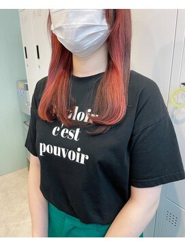アグ ヘアー ショコラ梅田2号店(Agu hair chocolat) ピンクインナーカラー