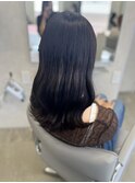 髪質改善カラー×暗髪×艶髪×美髪×髪質改善×ブルーブラック