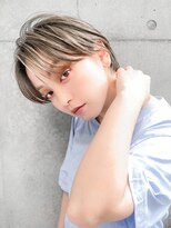 ギークス(GEEKS)&nbsp;【GEEKS渋谷】オリーブグレージュ/小顔/クールショート/襟足短め