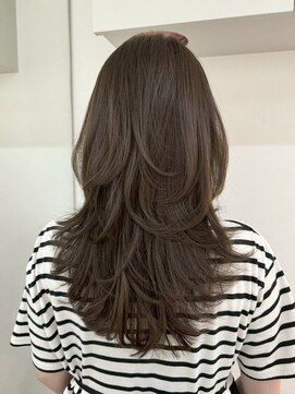 ムード(MOOD,) ココアベージュ/オリーブグレー[レイヤーカット/髪質改善/銀座]