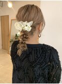 【minami】*ヘアセット/リボンアレンジ/編みおろし