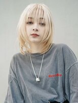 ギークス(GEEKS) 【GEEKS渋谷】ブロンドベージュ/冬カラー/ハッシュカット/ウルフ