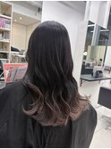 ブリーチインナーバレイヤージュグラデーションカラー夕貴