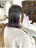 #パープル #裾カラー