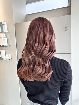 エイト 沖縄豊崎店(EIGHT toyosaki) 【EIGHT 豊崎】お客様スタイル［透明感なピンクブラウンカラー］