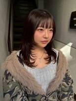 パーク(PAAQ)&nbsp;ミディアム /レイヤーカット /モカブラウン /ハッシュカット