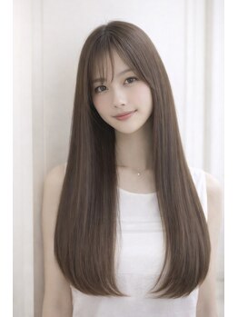 ロアゾブルー(L'oiseau Bleu)の写真/【これ以上ない艶を】その日だけのきれいで終わらない、半永久的に続く縮毛矯正を髪質改善と一緒に