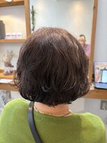 アミュレ ヘア サロン(Amule hair salon)&nbsp;ミセスゆるふわパーマ明るめブラウングレイカラー経堂下北沢