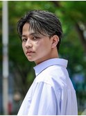 ウィングバック/Men'sHair/リバースセンターパート/表参道