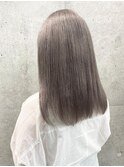 イメチェンピンクベージュアンブレラカラー前髪八王子