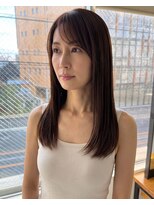 零秒女髪 千里丘店&nbsp;上品な艶髪で魅せる大人の美髪ストレート髪質改善髪質改善カラー