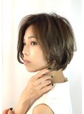 30代～前髪無しの上品ナチュラルボブ