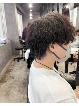 メンズサロン ゴールド 名古屋(GOALD) ツイスパ 波打ち マッシュ ウルフ 波パーマ
