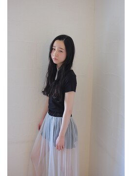 クラク 笹塚店(KURAKU) 小顔大人可愛モテ髪薄めバンググレージュカラーロングレイヤー