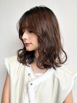 サラジュ 西宮北口店(SARAJU) 【SARAJU 西宮北口店】小顔レイヤーボブ/チョコレートブラウン