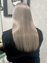 ロウル 渋谷(LOWRL)&nbsp;ツヤ髪スタイル/ホワイトグレージュ/水素トリートメント