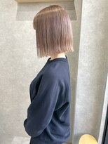 セントラル 三宮店(central) 【ミルクティグレージュ】【切りっぱなしBoB】【三ノ宮】