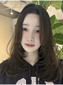 レイヤーカットハイライトショートヘアイルミナカラーオージュア