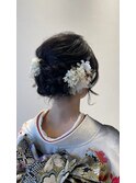 【成人式】ふわふわシニヨン