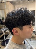 無造作スパイラルパーマ