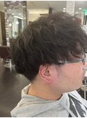 緩めツイストスパイラルパーマ波巻きパーマメンズパーマ20代30代