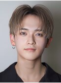韓国ハイトーンカラーニュアンスセンターパートコンマバング