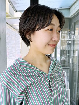 ハピネス 河原町店(Happiness) マッシュショート　ニュアンスパーマ　京都美容室　進詩織