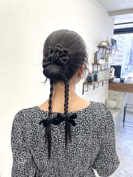 ソソ(soso) ホワイトグレージュ/デジタルパーマ/チェリーブラウン/カチモリ