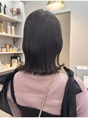 ボブ　ミルクティーベージュ　艶髪　髪質改善カラー　ショート