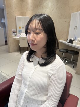 アミリアバイザザ(amiliea by ZA/ZA) 暗髪×レイヤーカット