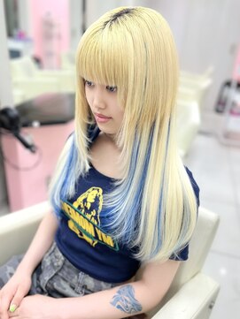 シーズン 大阪(SEASON) 【エクステ】ブロンドヘア/レイヤーカット/大阪梅田駅