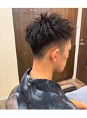 短髪×ツイストパーマ