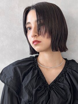 フォト 武蔵小杉(foto) ミディアム暗めカラーデザインカラーフェイスフレーミング