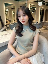 アリスバイアフロート 自由が丘(ALICe by AFLOAT) フェミニンセミロング/シースルーバング/顔まわり【自由が丘】