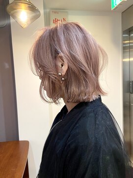 パープル(PURPLE) ボブ/ダブルカラー/ハイトーンカラー
