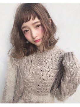 フィルム(FILM) 【FILM村田】オン眉バングとベージュのハイライト/大名美容室