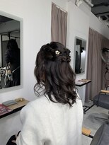 アリーズ シブヤ(ALLYS shibuya) ハーフアップアレンジ