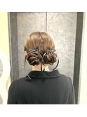 ロングからのツインヘアセット★ 謝恩会/お呼ばれヘア/結婚式