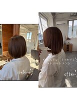 ナンバーフォーナチュラル 戸祭(NO4 natural)&nbsp;ナチュラルボブ×酸性ストレート