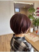 ピンク×ショート