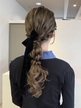 エリンヘア(ELIN hair.) 編みおろしヘアアレンジ