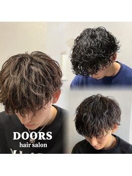 ドアーズ 西金沢(DOORS)の写真/【金沢/西金沢】朝のセットが苦手でもキマる、扱いやすさ重視の豊富なメンズパーマで第一印象を変える◎