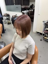 レックス 中野(rex) ミニボブ ピンクブラウン